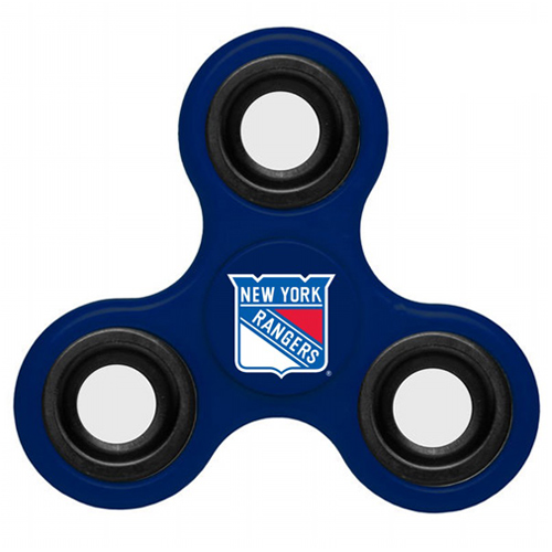 NHL New York Rangers 3 Way Fidget Spinner F95 - Royal